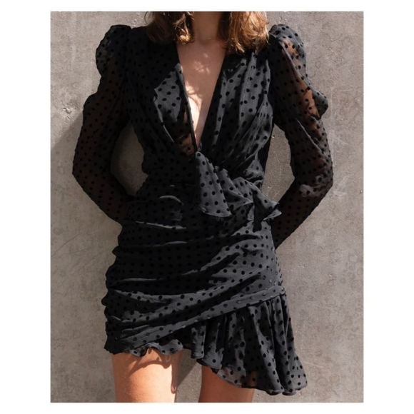 Iro Callagan Polka Dot Silk Dress - Picture 2 of 10